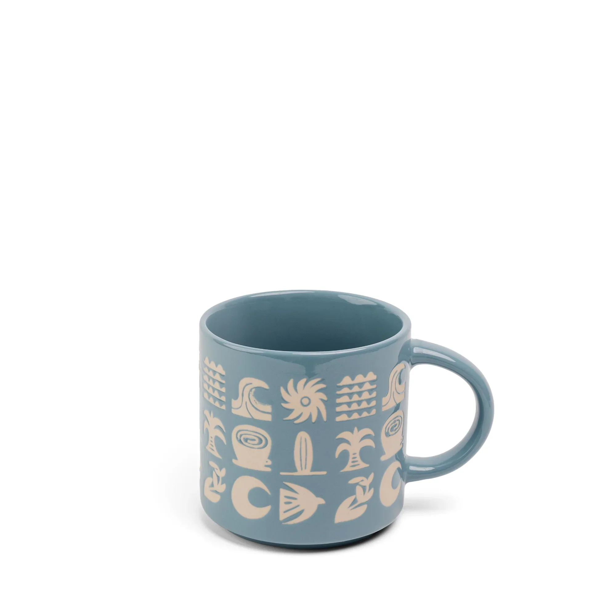 16OZ CERAMIC ICONS MUG (BLUE)