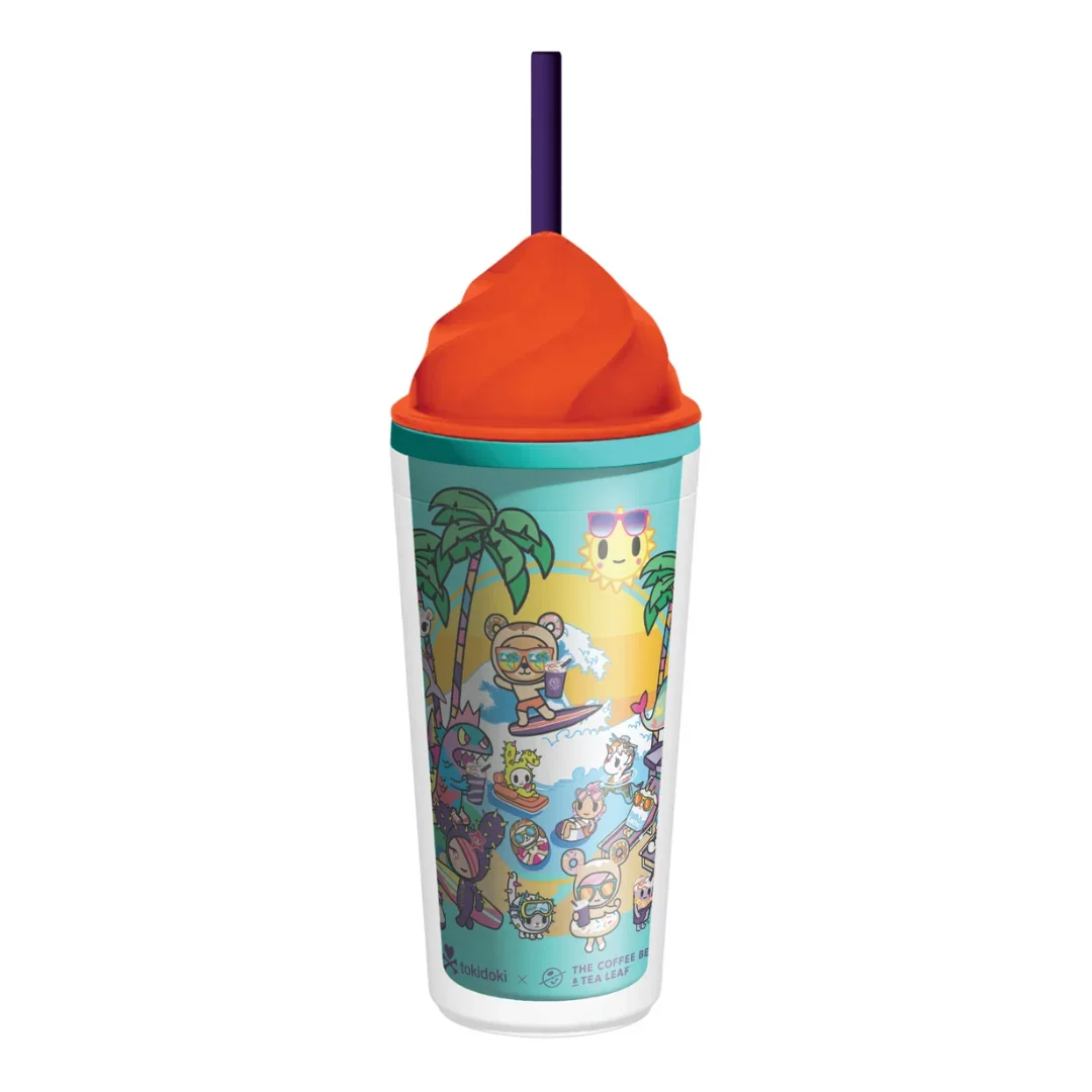 TOKIDOKI 22 OZ SWIRL LID COLD CUP (ORANGE)